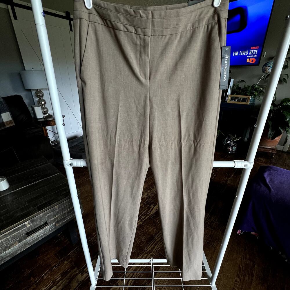 Sharagano Tan Dress Pants Size 10 NEW